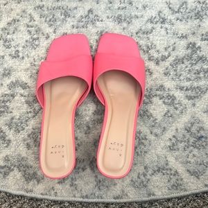 Pink “a new day” heels size 9 gently used